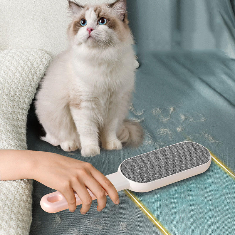 Pet Hair Removal Brush cleaning cat hair from clothes