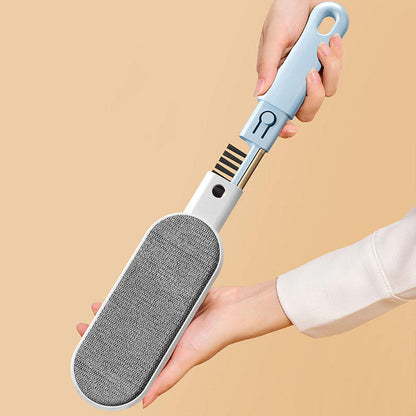 Pet Hair Removal Brush cleaning cat hair from clothes
