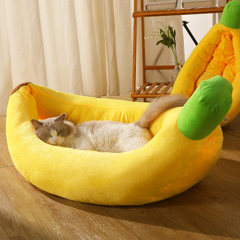 Pet Cushion Mat Banana Nest Removable And Washable