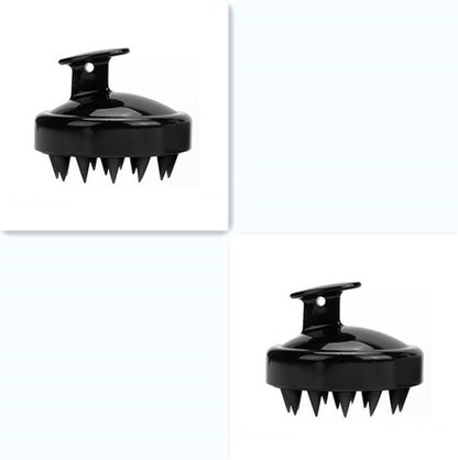 Silicone shampoo brush massager