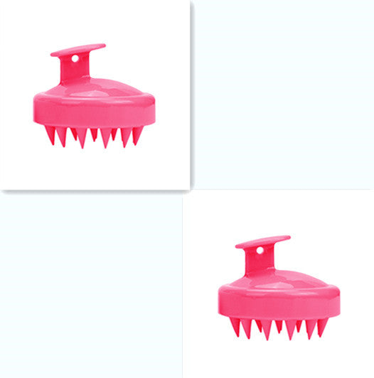 Silicone shampoo brush massager