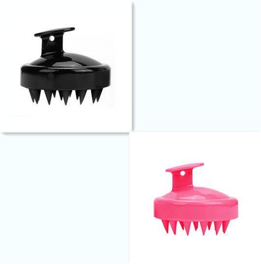 Silicone shampoo brush massager