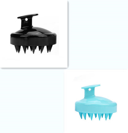 Silicone shampoo brush massager
