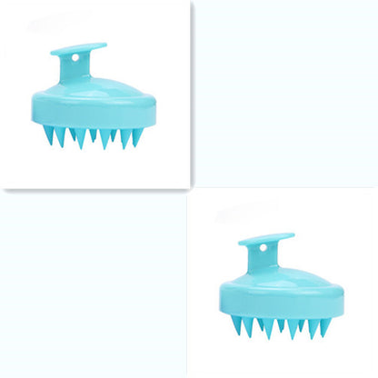 Silicone shampoo brush massager