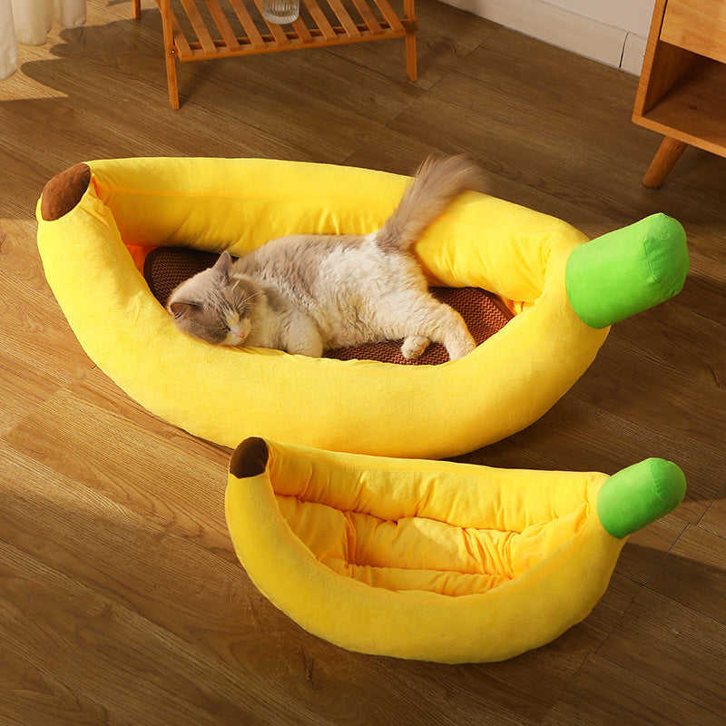 Pet Cushion Mat Banana Nest Removable And Washable