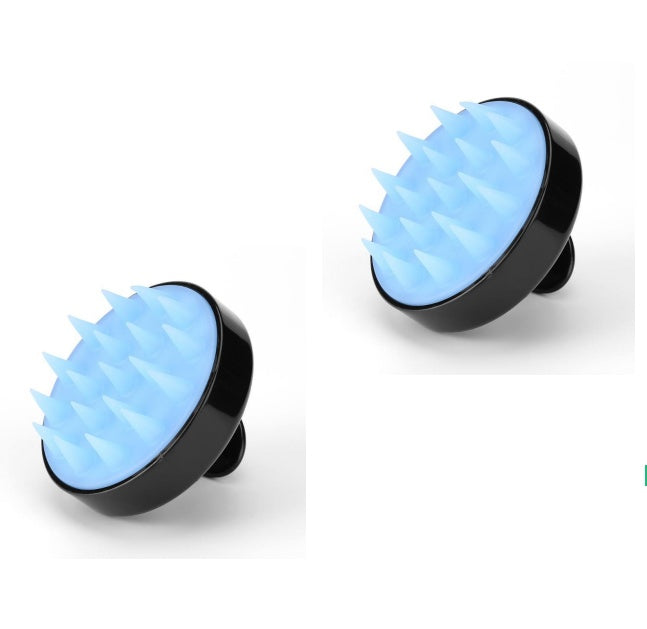 Silicone shampoo brush massager