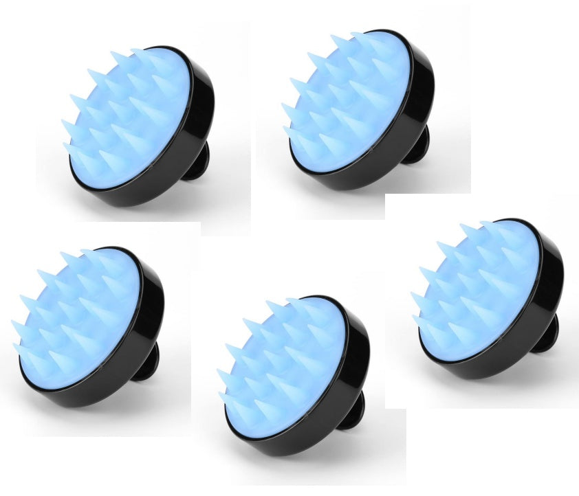 Silicone shampoo brush massager