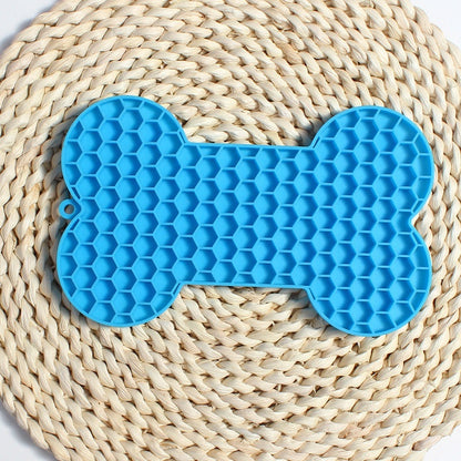 Bone Silicone Licking Dog