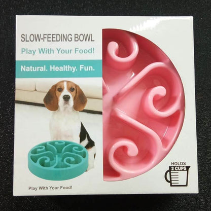 Pet Slow Food Bowl Anti-choking Food Apparatus