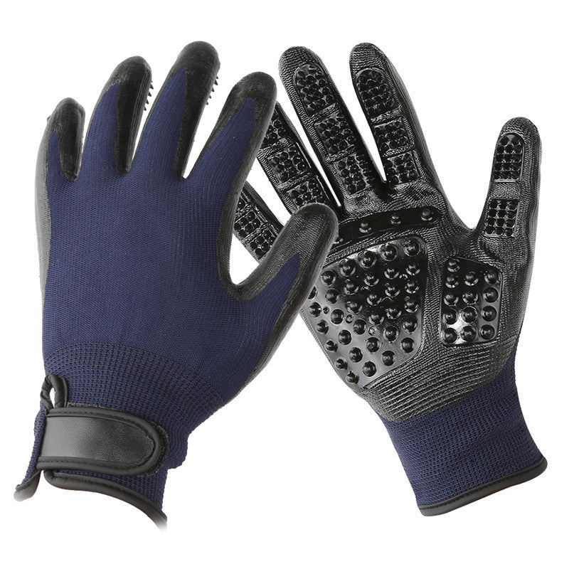 Pet Hair Grooming Glove gently removing cat fur