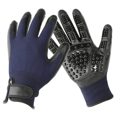 Pet Hair Grooming Glove gently removing cat fur