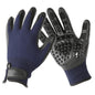 Pet Hair Grooming Glove gently removing cat fur