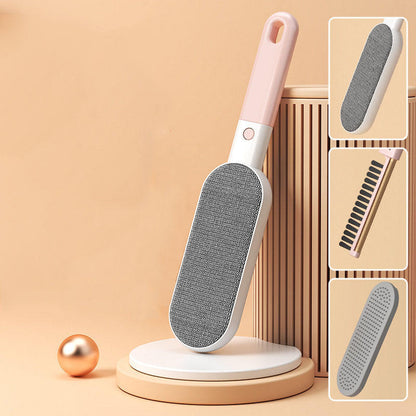 Pet Hair Removal Brush cleaning cat hair from clothes