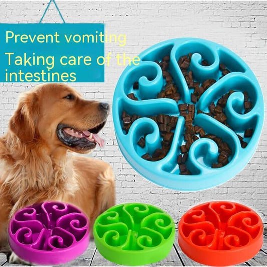 Pet Slow Food Bowl Anti-choking Food Apparatus