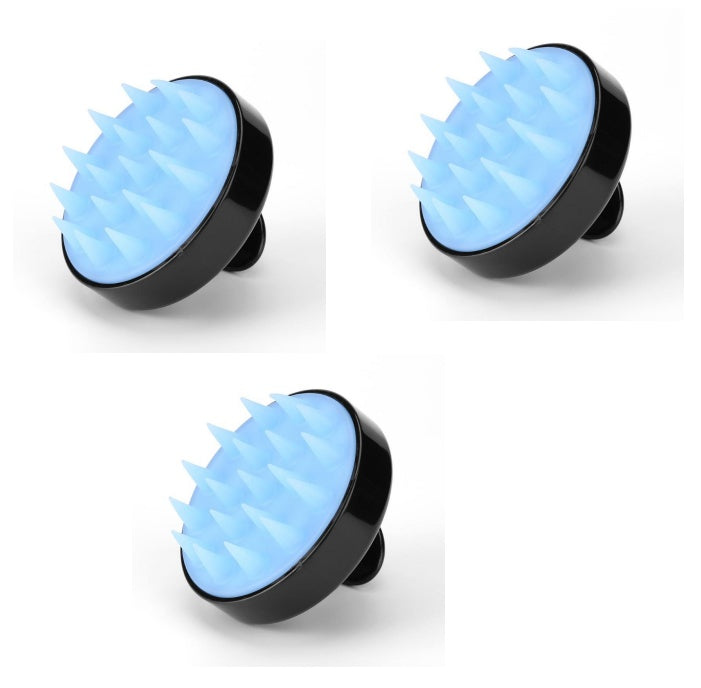 Silicone shampoo brush massager
