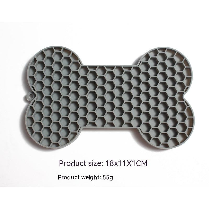 Bone Silicone Licking Dog