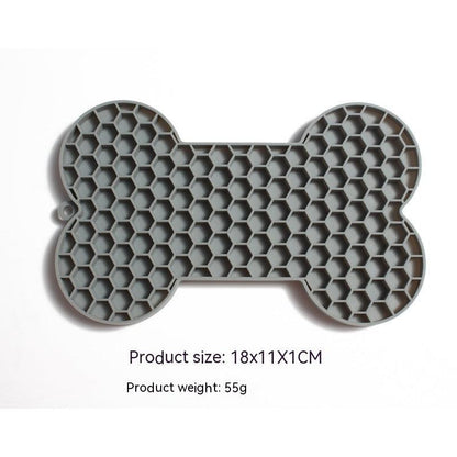 Bone Silicone Licking Dog