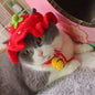 Wool Pet Hood Dogs And Cats Knitted Hat Prop Headdress