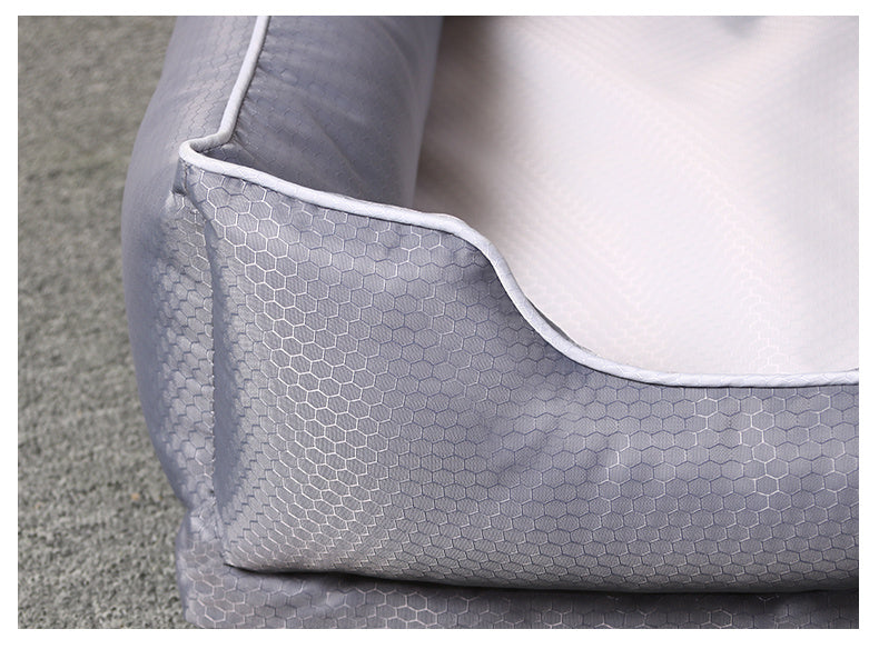 Pet Furniture Elevated Cat Beds With Removable Mattress Cover Suitable For Kitty, Puppy Or Small Animal Brand Design White Grey