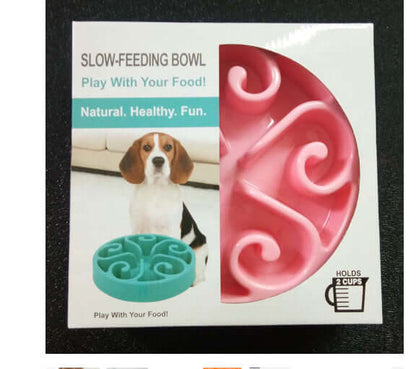 Pet Slow Food Bowl Anti-choking Food Apparatus