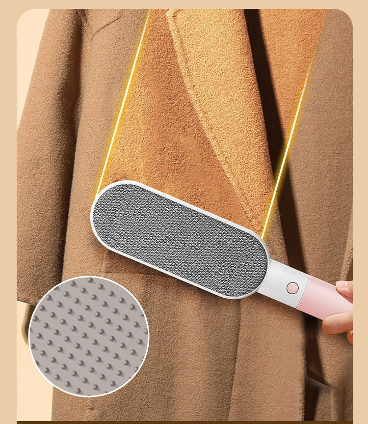 Pet Hair Removal Brush cleaning cat hair from clothes