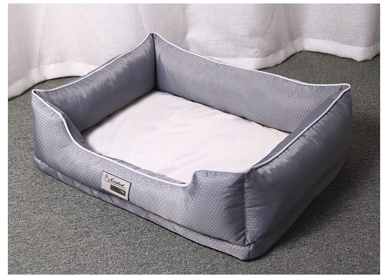 Pet Furniture Elevated Cat Beds With Removable Mattress Cover Suitable For Kitty, Puppy Or Small Animal Brand Design White Grey