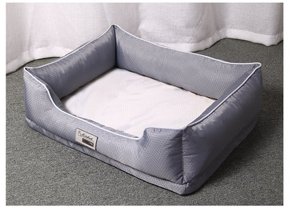 Pet Furniture Elevated Cat Beds With Removable Mattress Cover Suitable For Kitty, Puppy Or Small Animal Brand Design White Grey